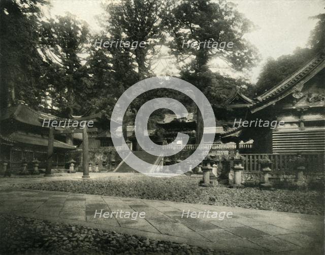 'One of many Temples at Nikko, Japan, a Pilgrimage site of sacred Shrines', 1936. Creator: Unknown.