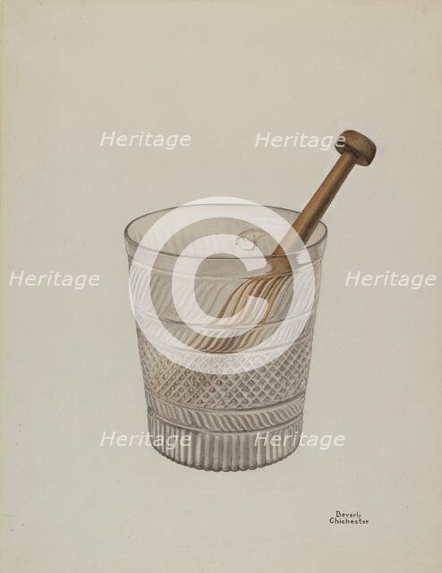 Toddy Glass, 1935/1942. Creator: Beverly Chichester.