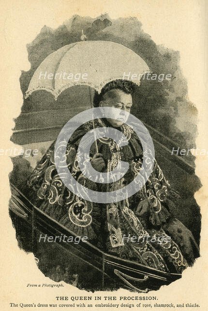 'The Queen in the Procession', c1897.  Creator: Unknown.