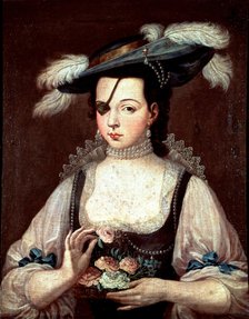 Ana Mendoza y de la Cerda called Princess of Eboli (1540-1591), oil painting, collection Duke of …