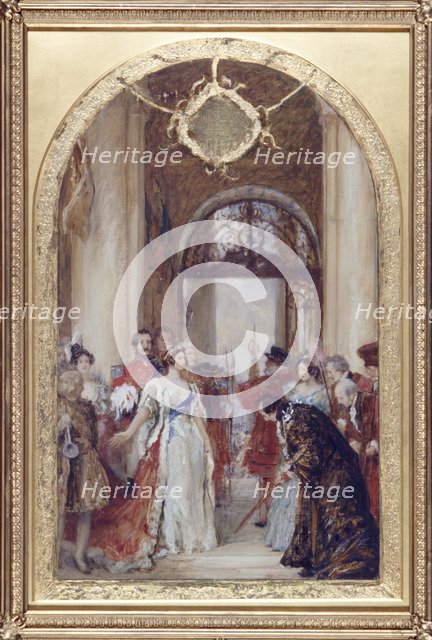 'Study for the Opening of the Royal Exchange by Queen Victoria', London, c1891. Artist: Robert Walker Macbeth