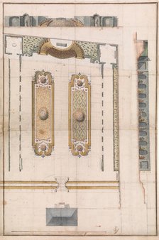 Design for the Garden of a Hotel on Rue des Amandiers, Paris, late 18th century. Creator: Anon.