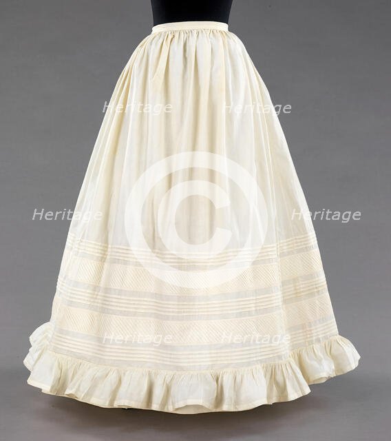 Petticoat, American, 1850-60. Creator: Unknown.