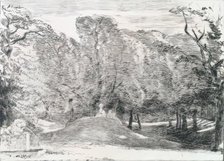 View of Richmond Park, a Fountain on the Left, c1820s. Creator: Andrew Geddes.