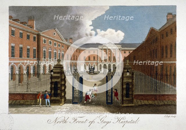 Guy's Hospital, Southwark, London, c1800. Artist: John Pass
