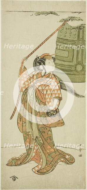 The Actor Arashi Hinaji I Dancing "Musume Dojo-ji" (The Maiden at Dojo Temple), Japan, c. 1772. Creator: Shunsho.