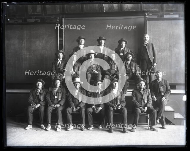 Group Portrait of Dakota Delegation, 1888. Creator: United States National Museum Photographic Laboratory.