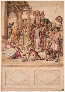 Adoration of the Magi, after 1546. Creator: School of Clovio.