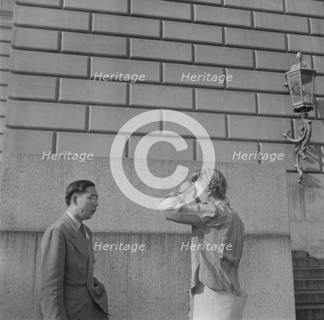 International student assembly, Washington, D.C, 1942. Creator: Gordon Parks.