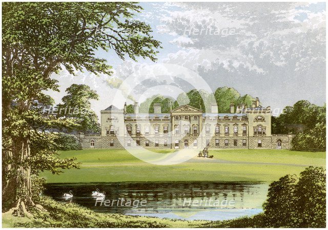 Woburn Abbey, Bedfordshire, home of the Duke of Bedford, c1880. Artist: Unknown