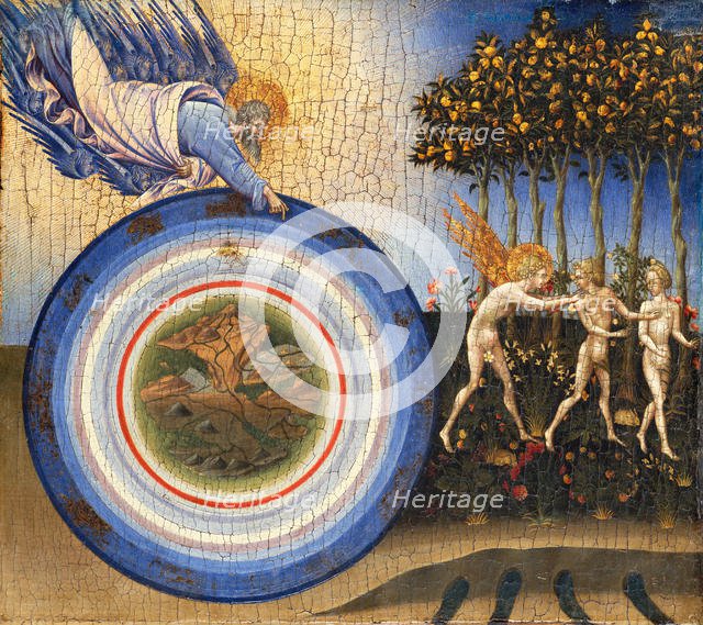 The Creation of the World and the Expulsion from Paradise, 1445. Creator: Giovanni di Paolo.