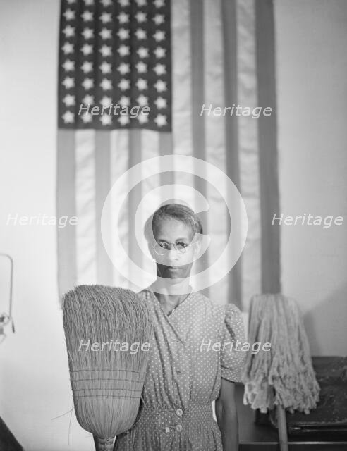 Government charwoman, Washington, D.C, 1942. Creator: Gordon Parks.