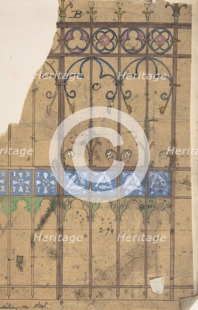 Design for a Church Gate, ca. 1880. Creator: Richardson Ellson & Co.