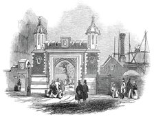 Entrance gateway, Lincoln's Inn Fields, 1845. Creator: Unknown.