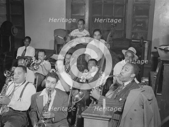 Portrait of Joe Thomas and Eddie Wilcox, Loyal Charles Lodge No. 167, New York, N.Y., ca. Oct. 1947. Creator: William Paul Gottlieb.