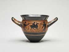 Mastoid (Drinking Cup) with Handles, 500-480 BCE. Creator: Haimon Painter.