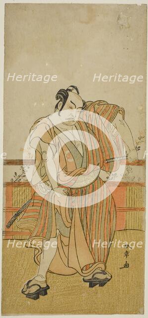 The Actor Nakamura Sukegoro II in an Unidentified Role, Japan, c. 1779. Creator: Shunsho.