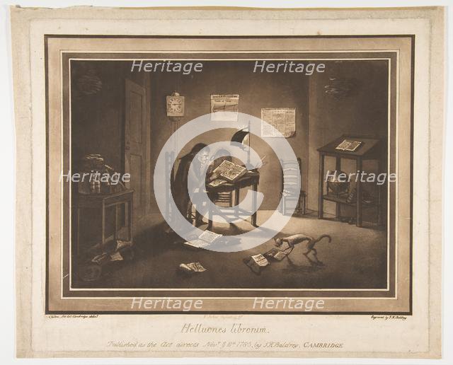 Helluones librorum (Bookworms), November 10, 1786. Creator: John Kirby Baldrey.