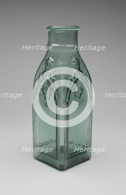 Pickle jar, 1850/70. Creator: Crowleytown Glass Works.