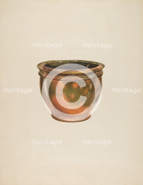 Galena Pottery (Bowl), 1938. Creator: Alfred Koehn.