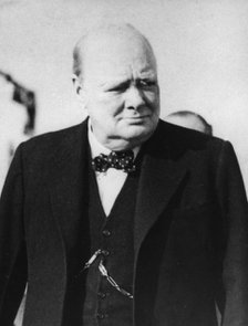 Winston Churchill (1874-1965), British prime minister, c1950s. Artist: Unknown