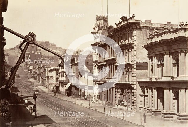 North Side of California Street, 1864, printed ca. 1876. Creator: Carleton Emmons Watkins.