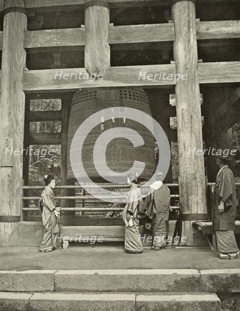 'The Great Bell at Chio-In Temple', 1910. Creator: Herbert Ponting.