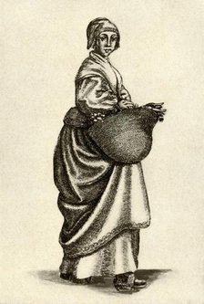 'Swedish woman in clogs', 1640, (1937). Creator: Unknown.
