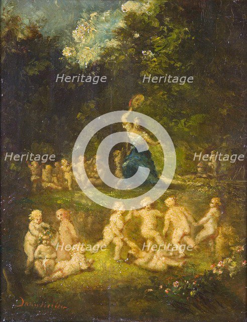 'The gambols', 1844-1886 Artist: Adolphe Monticelli.