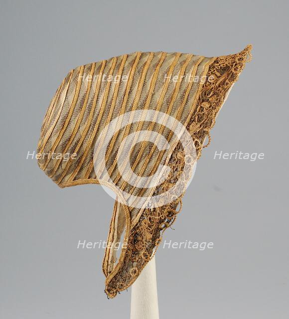 Bonnet, American, ca. 1855. Creator: Unknown.