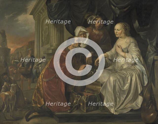 Rebecca Receiving Presents from Abraham's Servant, 1656. Creator: Hendrick Heerschop.