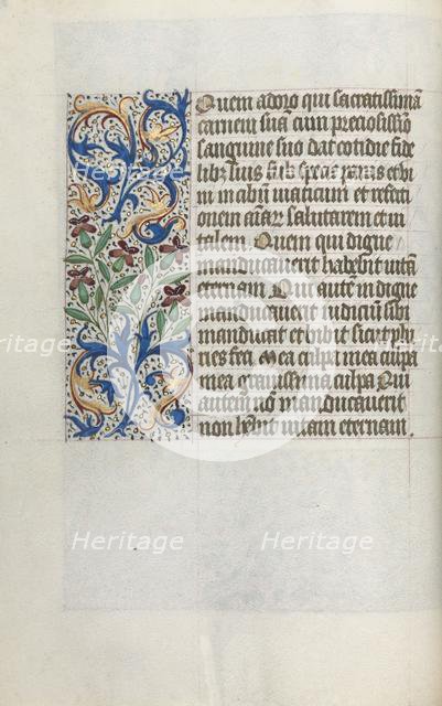 Book of Hours (Use of Rouen): fol. 23v, c. 1470. Creator: Master of the Geneva Latini (French, active Rouen, 1460-80).