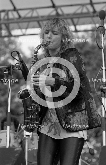Barbara Thompson, Knebworth Jazz Festival, Hertfordshire, July, 1981. Artist: Brian O'Connor.