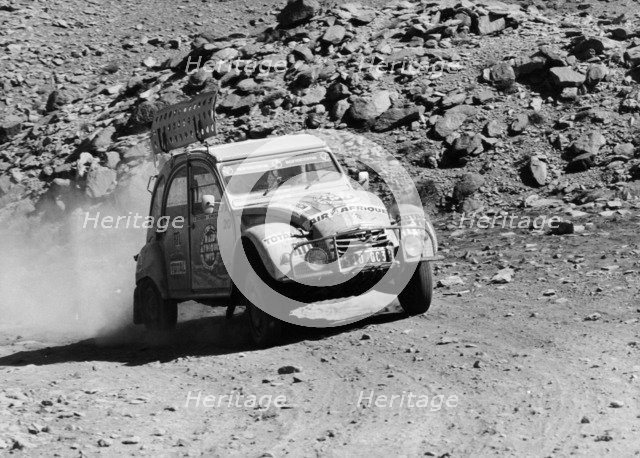 A Citroën 2CV rally car. Artist: Unknown