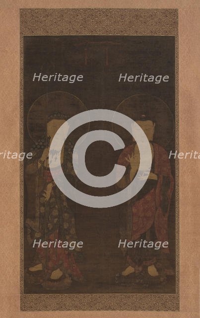 Amitabha and Kshitigarba, first half of the 14th century. Creator: Unknown.