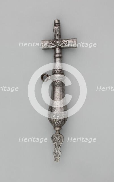 Priming Flask with Spanner and Screwdriver, Central Europe, 17th century. Creator: Unknown.