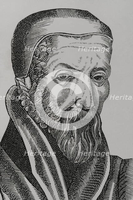 John Knox, (1514-1572), Scottish priest, leader of the Protestant Reformation in Scotland, 1877.  Creator: Unknown.