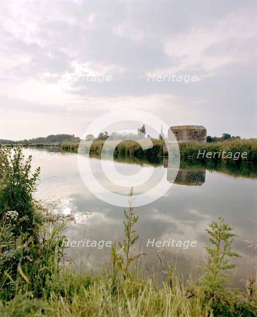 Pillbox on the River Thames, near Lechlade, Gloucestershire, 2000. Artist: P Williams