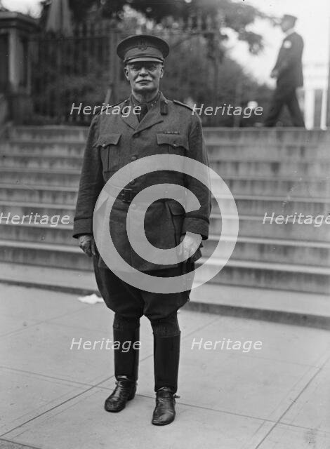 Scott, Hugh L. Major General, U.S.A., Chief of Staff, Leaving White House, 1917. Creator: Harris & Ewing.