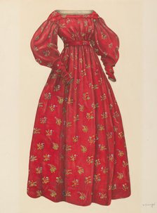 Dress, 1935/1942. Creator: Virginia Berge.