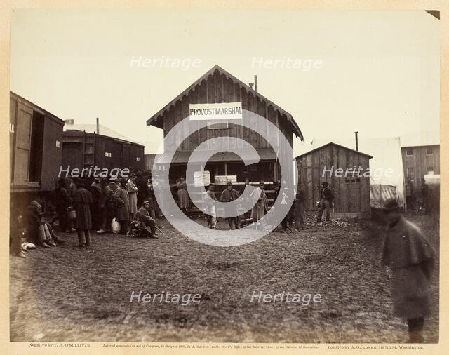 Provost Marshal's Office, Aquia Creek, February 1863. Creator: Alexander Gardner.