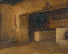 Cottage interior, 1887. Creator: Eduard Ballo.