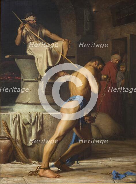 Samson and the Philistines, 1863. Creator: Carl Bloch.
