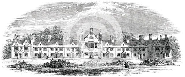The Aged Freemasons' Asylum, at Croydon: opened on Thursday, 1850. Creator: Unknown.