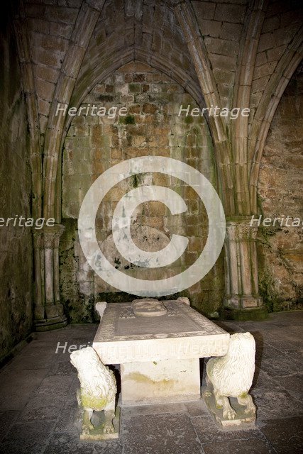 Tomb, Old Cathedral of Coimbra, Portugal, 2009.  Artist: Samuel Magal