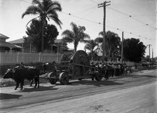 Laying Electrical Mains - Wynnum Road, Norman Park (old shop is #101 Wynnum Road), 1916. Creator: Robert Augustus Henry L'Estrange.