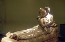 Etruscan sarcophagus with reclining couple, Cerveteri, Italy, 6th century BC. Artist: Unknown