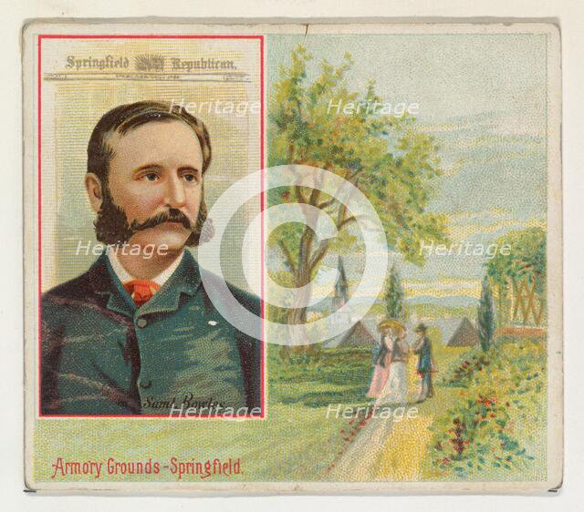 Samuel Bowles, Springfield Republican, from the American Editors series (N35) for Allen & ..., 1887. Creator: Allen & Ginter.