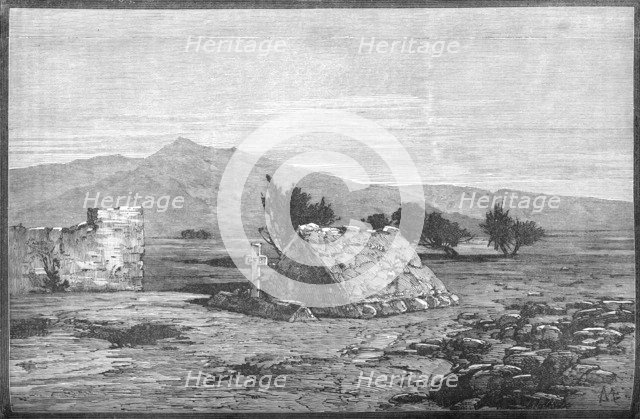 'Graves of Major Blackwood and Men of the Sixty-Sixth Regiment, Maiwand', c1880. Artist: Unknown.