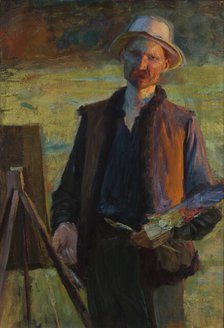 Self-Portrait, between 1896-1900. Creator: Leon Wyczolkowski.